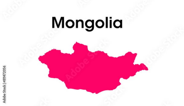 Fototapeta mongolia map