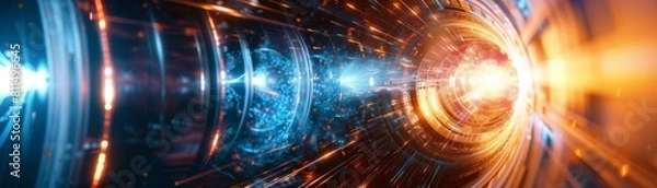 Fototapeta Fusion energy provides limitless clean energy, ending dependence on fossil fuels