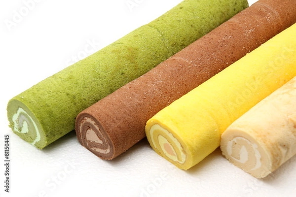 Obraz swiss  cream Roll cake