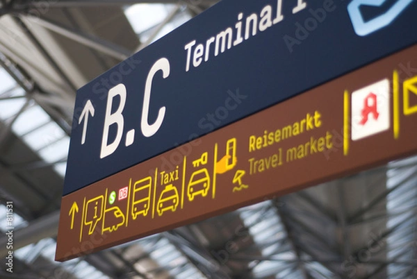 Obraz orientierungsschild