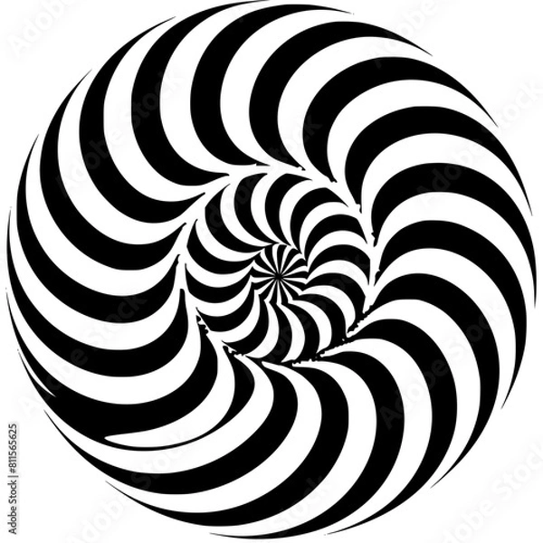 Fototapeta Spiral svg, Abstract squiggle, Squiggly, curvy lines, Monochrome geometric pattern, spirals svg, cut file, Cricut silhouette, spiral clipart, Optical Illusion 8 SVG Bundle. Optical Illusion Bundle