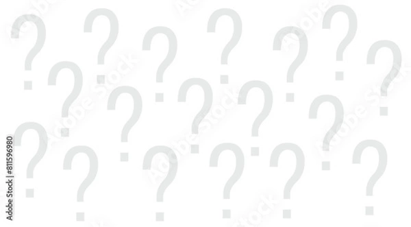Obraz Question mark seamless pattern. Vector seamless pattern with question mark punctuation marks.