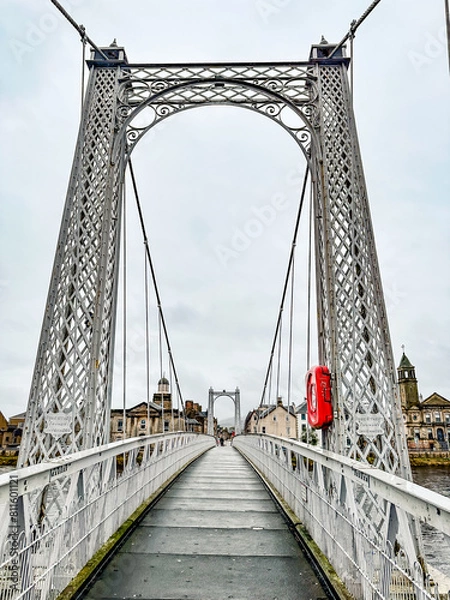 Fototapeta Bridge Across the River Ness in Inverness