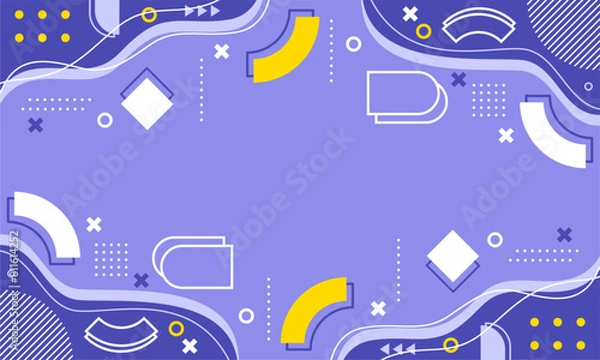 Fototapeta abstract geometry purple background. flat design style