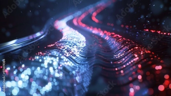 Obraz track trace left by a ship's propeller