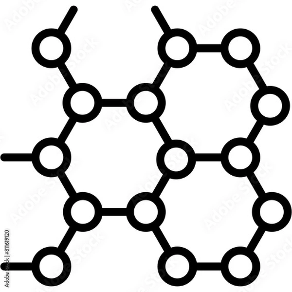 Fototapeta Molecular Structure Icon