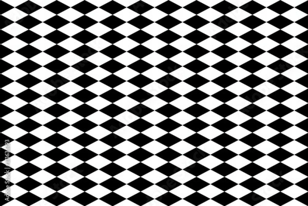 Obraz black and white seamless pattern