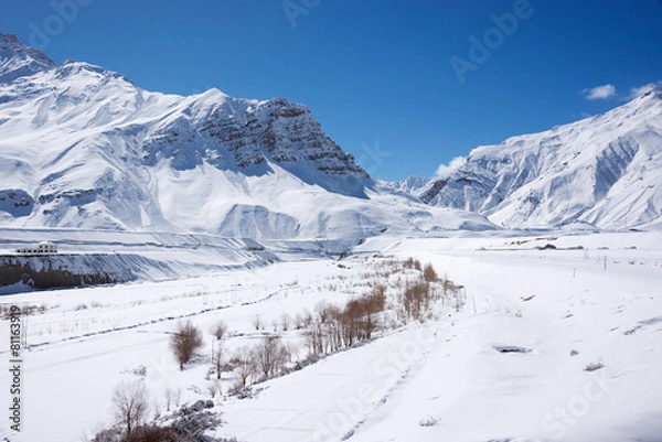 Obraz Wintertime in Spiti Valley, Himachal Pradesh, India
