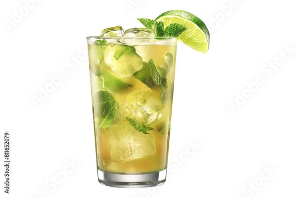 Obraz Caipiroska drink isolated on transparent background