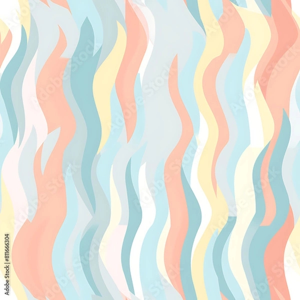 Fototapeta Pastel digital art seamless pattern, the design for apply a variety of graphic works