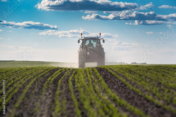 Obraz Traktor w polu