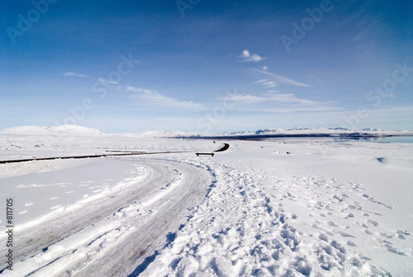 Obraz spuren im schnee