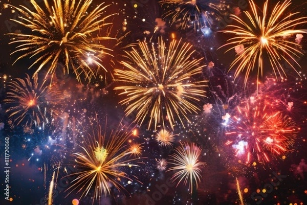 Obraz fireworks lighting up the night sky
