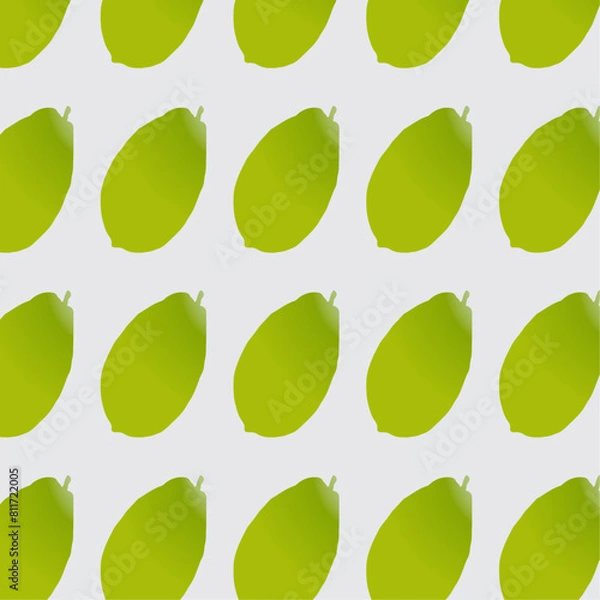 Obraz Pattern design with vector fruit illustration