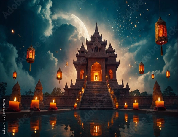 Obraz DIWALI BACKGROUND AI GENERATION