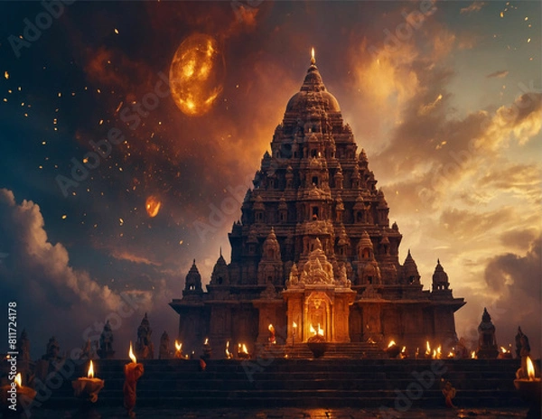 Obraz DIWALI BACKGROUND AI GENERATION