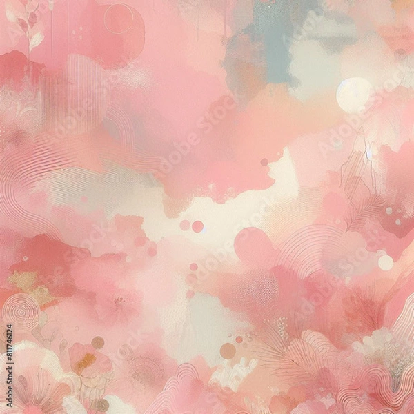 Fototapeta abstract background with flowers
