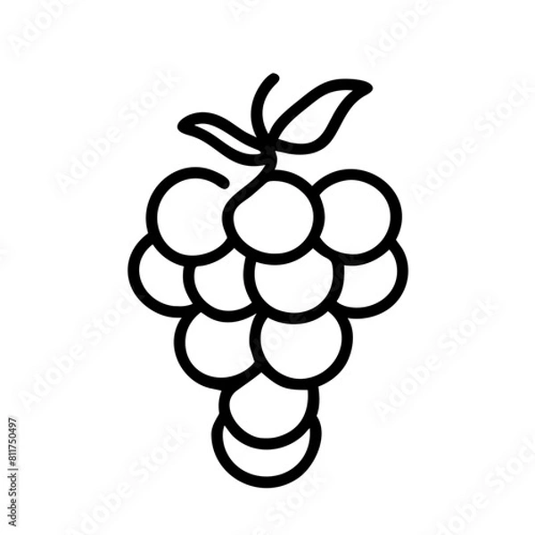 Obraz Weintrauben Trauben Symbol 