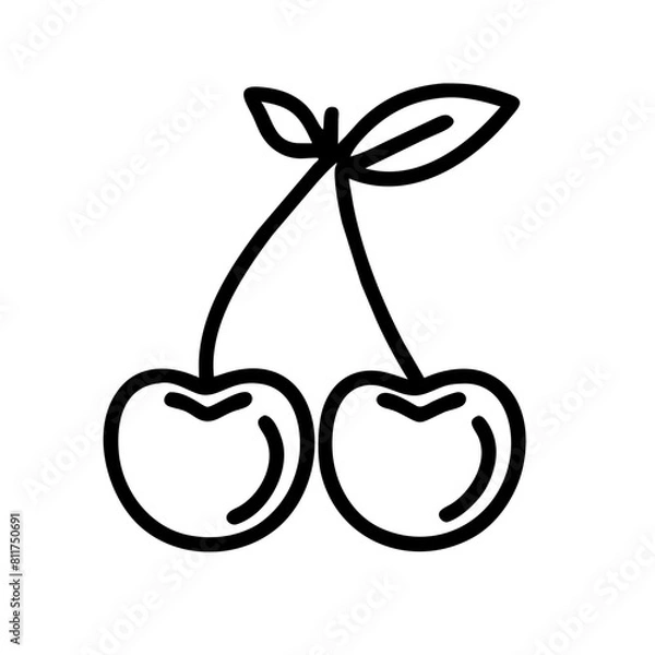 Obraz Kirsche Doppel Kirsche Symbol 