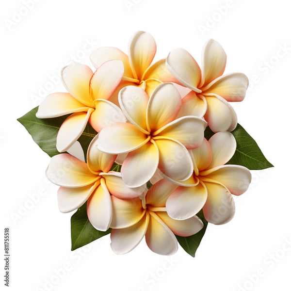 Fototapeta Plumeria isolated on transparent background