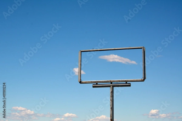 Fototapeta frame of a billboard empty for your advertising
