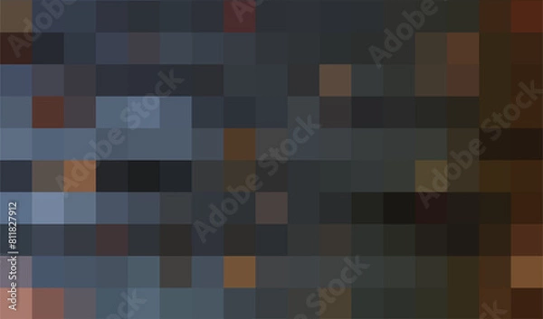 Fototapeta Abstract background from dark squares. Modern transparent darky template design for publication, poster, calendar, post, screensaver, wallpaper, cover, website. Vector illustration