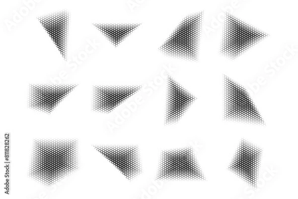 Obraz Grunge Blobs Fluid Shapes pictogram symbol visual illustration Set.