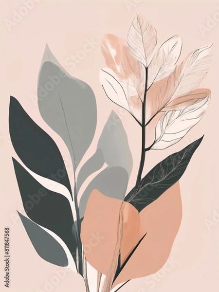 Obraz Captivating Minimalist Botanical Artwork