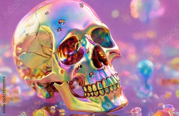 Obraz chromatic skulls 