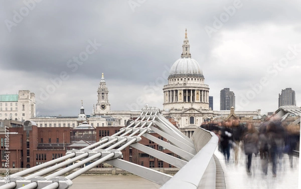 Obraz Millenium Bridge and St Pauls