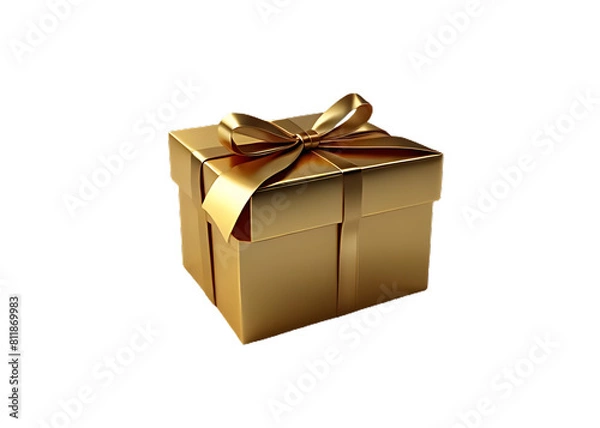 Obraz gift box isolated on white