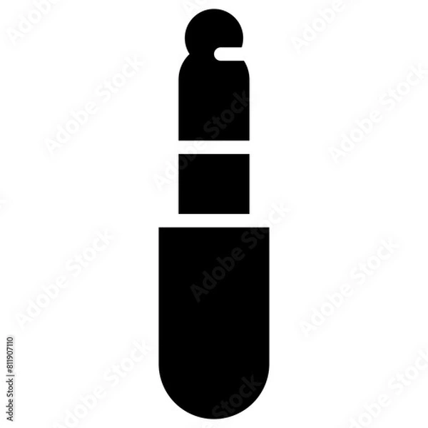 Fototapeta audio jack solid icon
