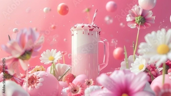 Fototapeta Celebrating World Milk Day through captivating visual representations