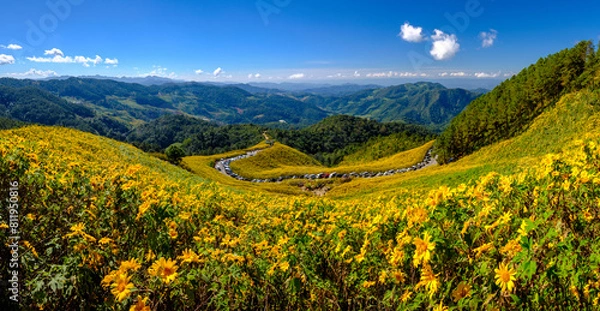 Obraz Doi Mae Ukho, Mae Hong Son