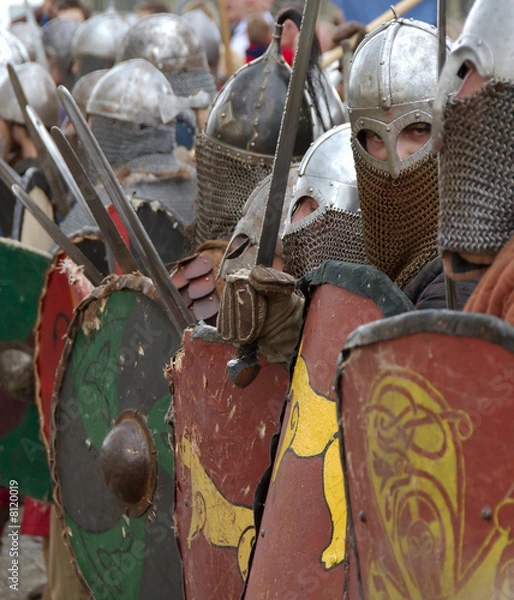 Obraz knights before battle