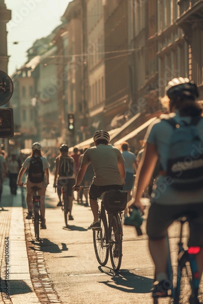 Obraz Bicycles in the City