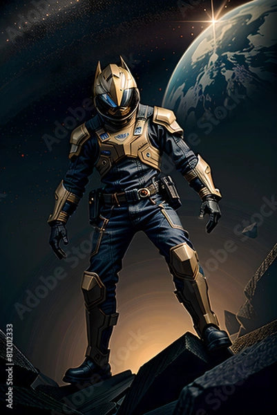 Obraz AI, Man in space