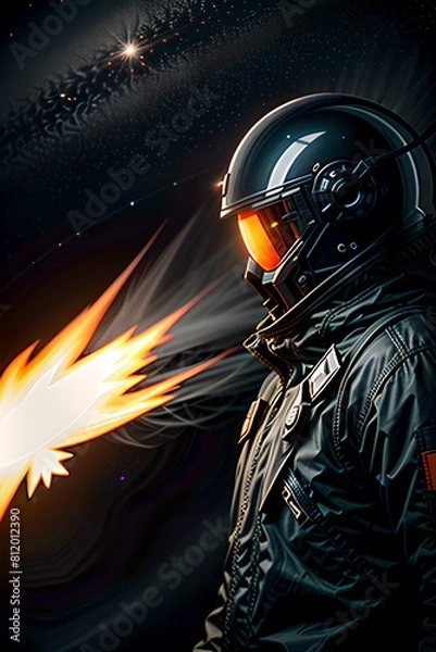 Obraz AI, Man in space