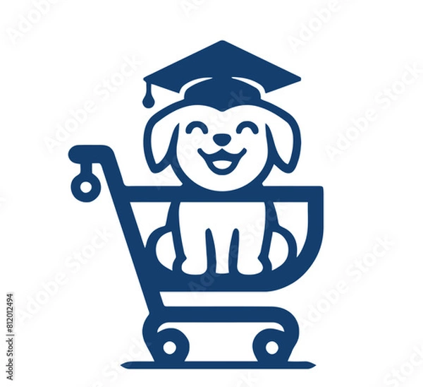 Obraz shopping dog