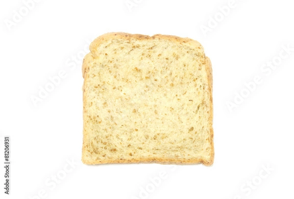 Fototapeta sliced bread isolated on white background