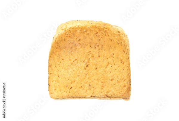 Fototapeta sliced bread isolated on white background