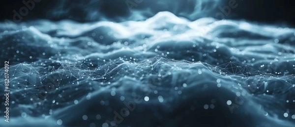 Fototapeta Cloud Technology Systems Complex network of cloud connections