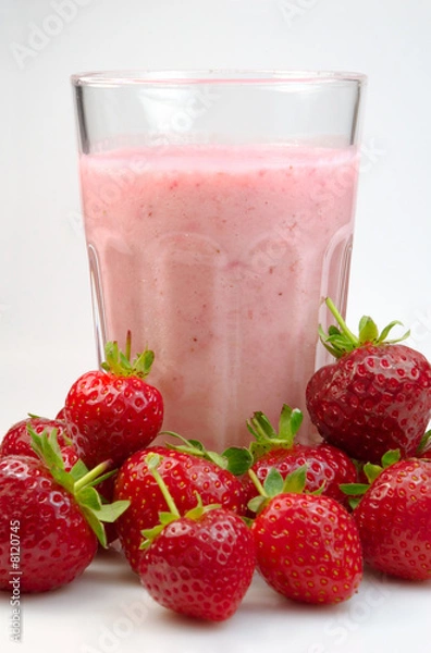 Obraz Strawberry milkshake