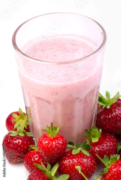 Obraz Strawberry milkshake