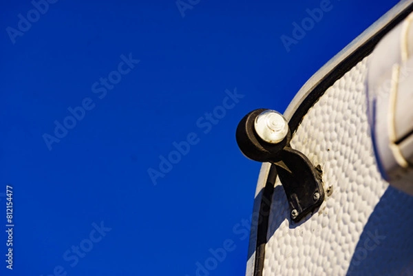 Fototapeta Detail view of caravan side light