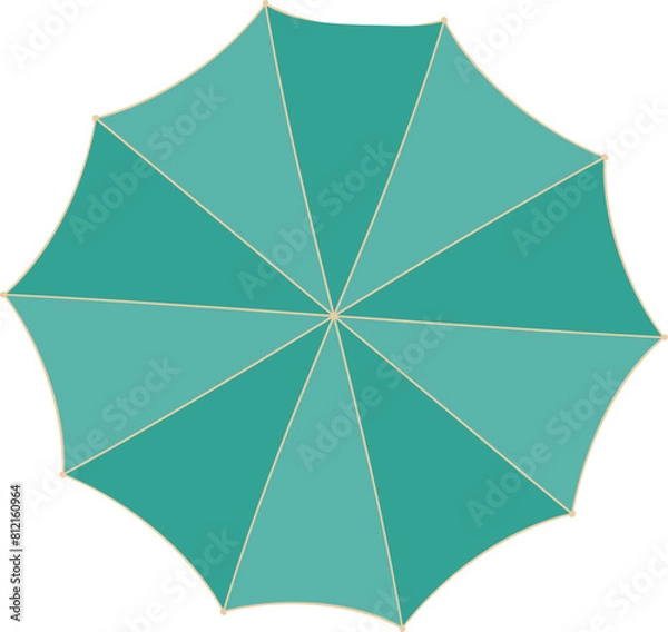 Fototapeta open umbrella from the top clipart