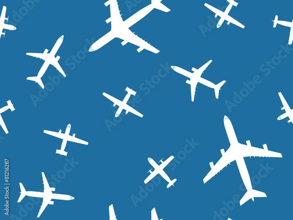 Obraz Aircraft seamless pattern