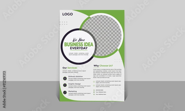 Obraz Business flyer design template