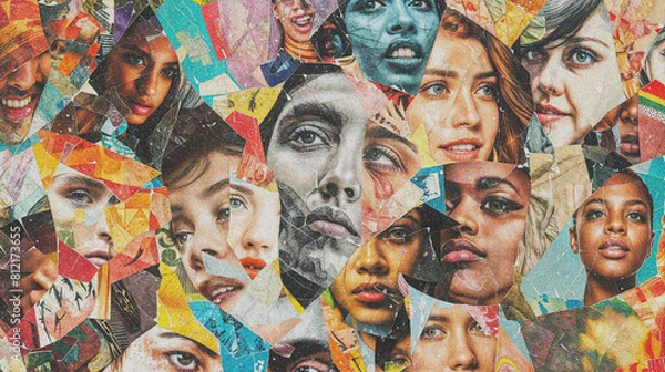 Fototapeta multicultural concept collage