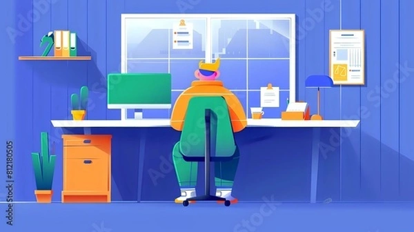 Fototapeta Busy Reimbursement Specialist: Ensuring Accuracy and Compliance